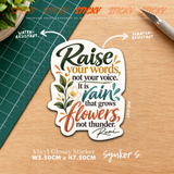 STICKY - Raise your words - Rumi