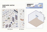 Supermarket Section - 3D Sticker Scenes