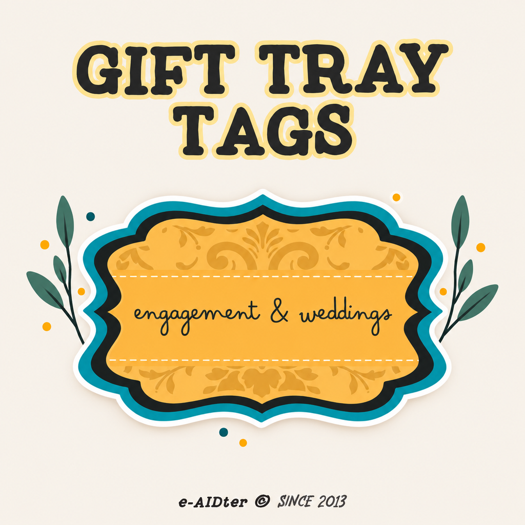 Gift Tray Tags by e-AIDter