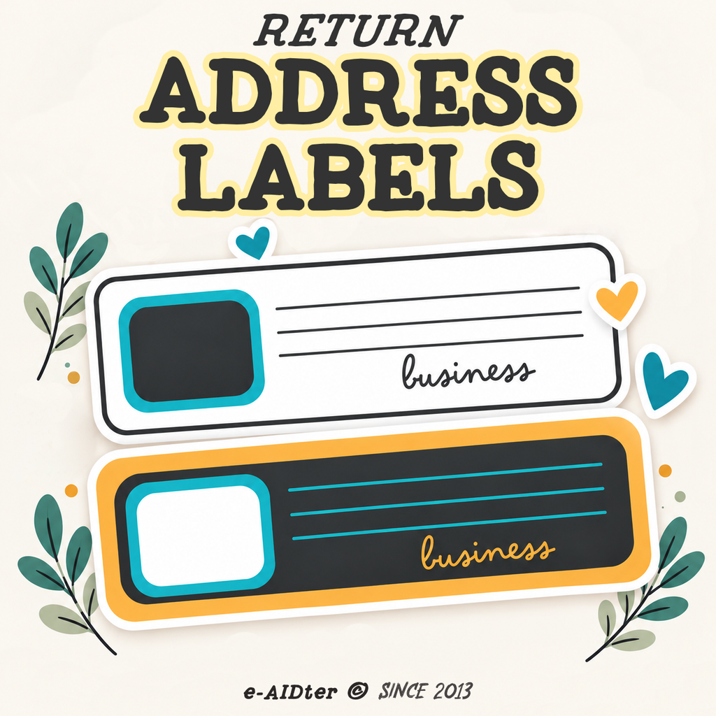 RETURN ADDRESS LABELS