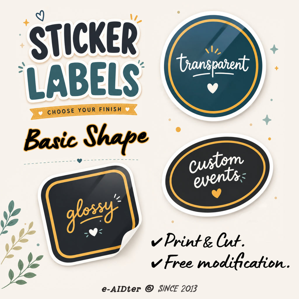 STICKER LABELS (Basic Shape)