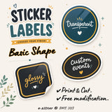 STICKER LABELS (Basic Shape)