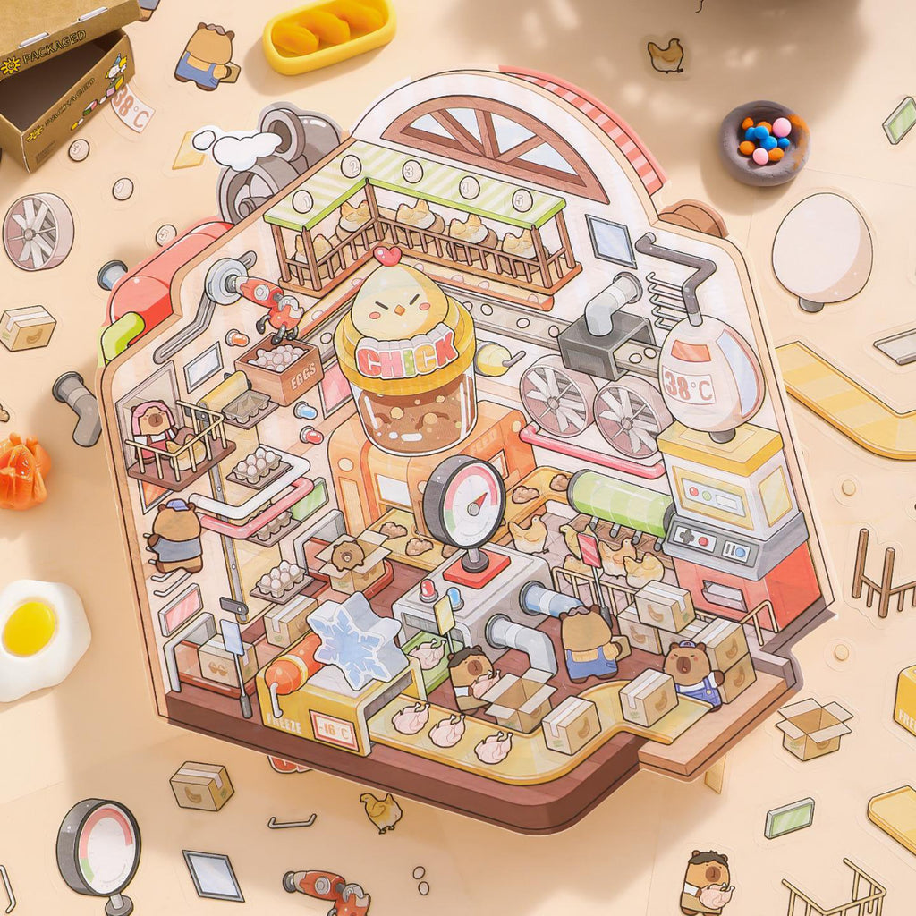 The Life Of Clucky - 3D Sticker Scenes