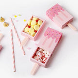 10PCS Pink Ice Cream Shape Boxes